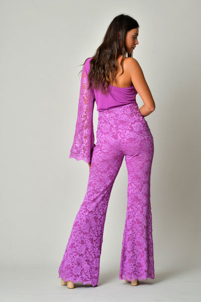 Haut DIVA-Pantalon DIONE violet