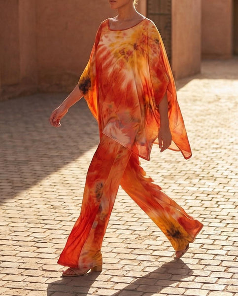 Haut JAVA-Pantalon NELS Imp tie and dye