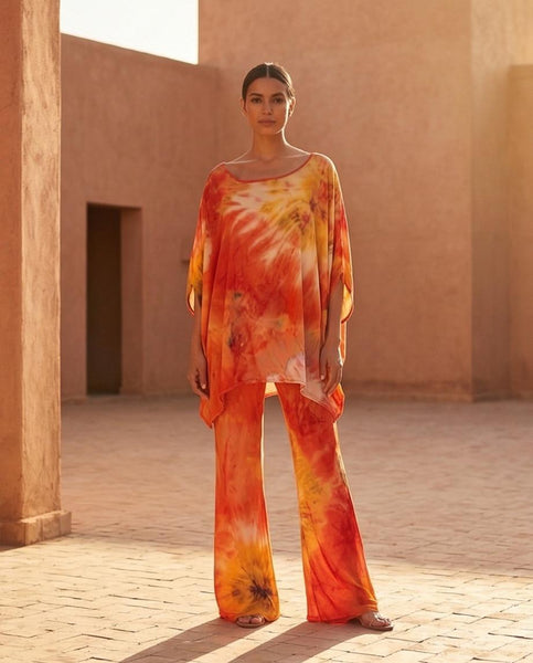 Haut JAVA-Pantalon NELS Imp tie and dye