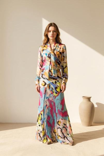 Chemise CARINA-Jupe RIVIERA Imp multi