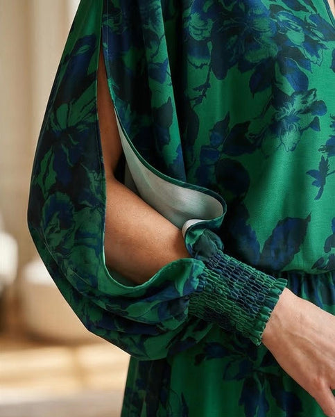 Haut TECHNO-Jupe CLARA Imp vert