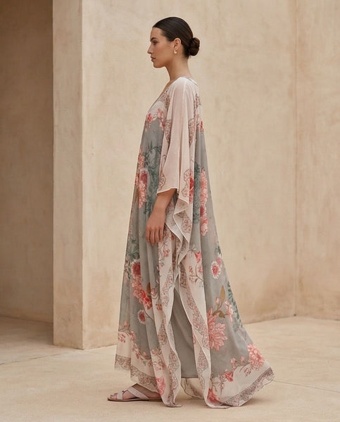 ROBE CASSY Imp vert d'eau