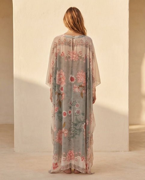 ROBE CASSY Imp vert d'eau