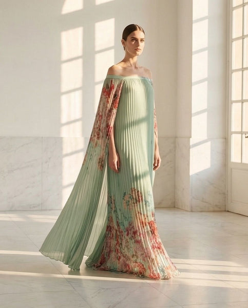 Robe CROISIERE Imp vert d'eau