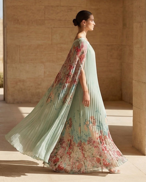 Robe CROISIERE Imp vert d'eau