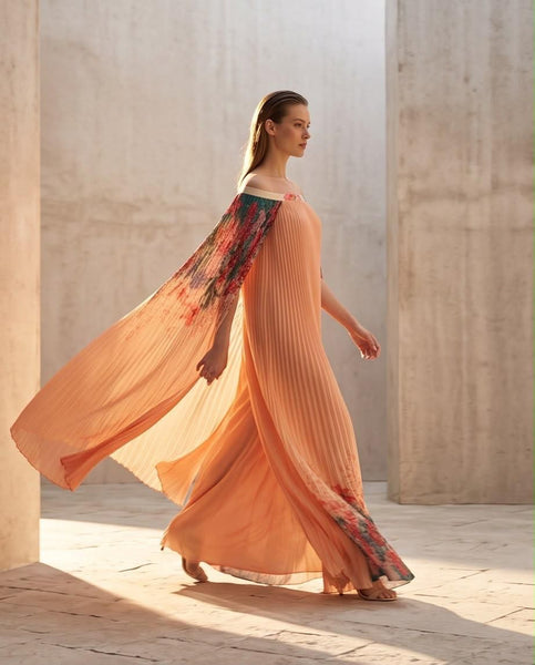 Robe CROISIERE IMP VERT/CORAIL