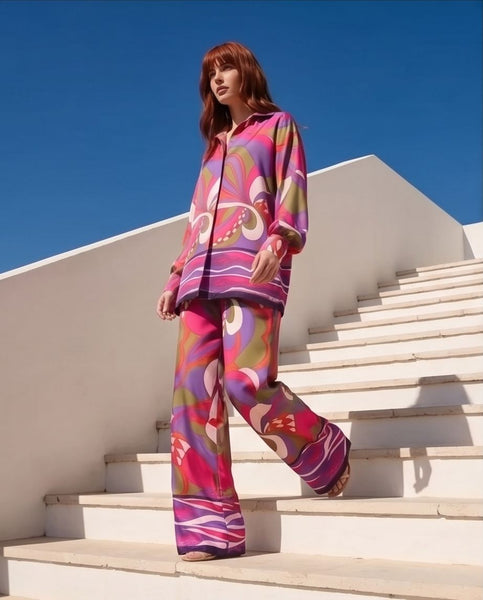 Chemise LISEBETH-Pantalon LILA