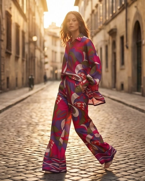 Chemise LISEBETH-Pantalon LILA