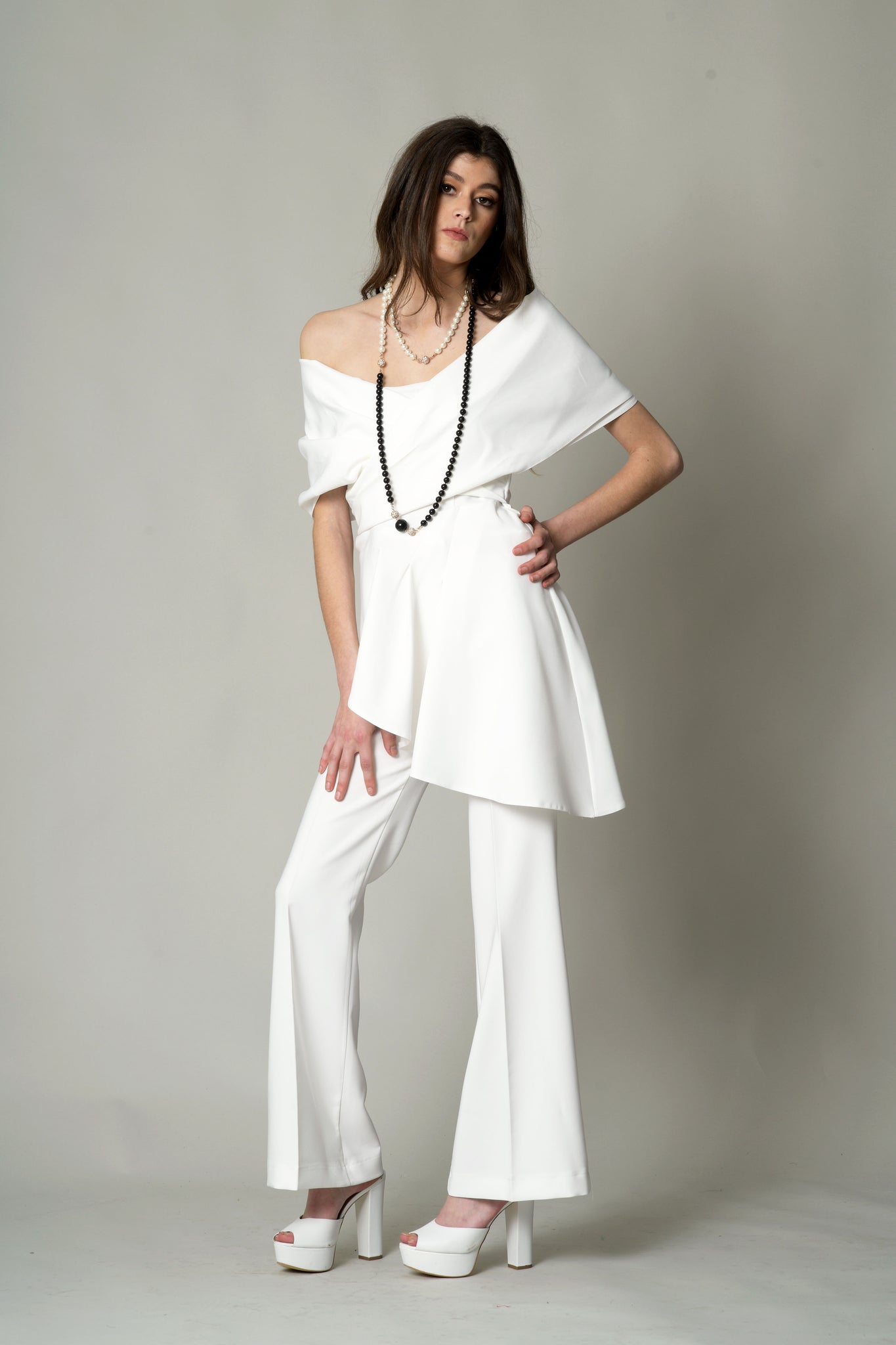 Haut DEBORAH - Pantalon ONYX écru