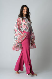 Tunique LAURA imp 191 -Pantalon ELISE Fushia